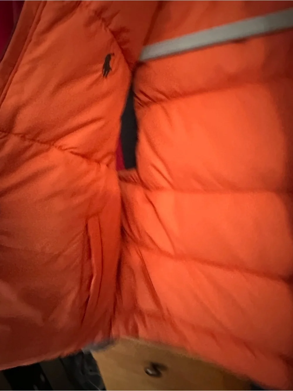 Polo by Ralph Lauren Olive Green or Orange Reversable Puffer Vest
